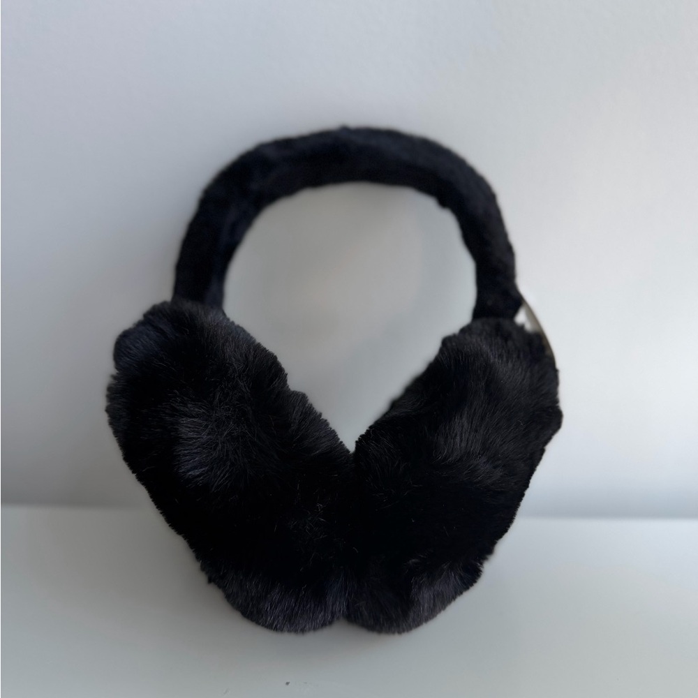 Chic Black Faux Fur Earmuffs